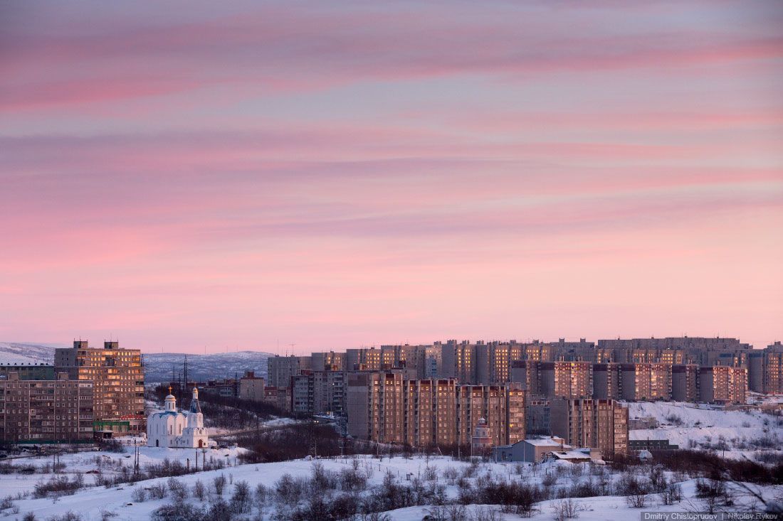Мурманск город за полярным кругом